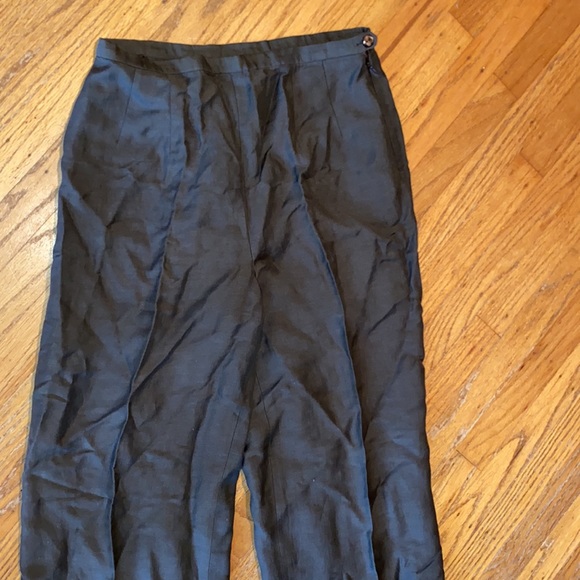 TSE Linen High Waist Pleated Pants - Picture 9 of 10